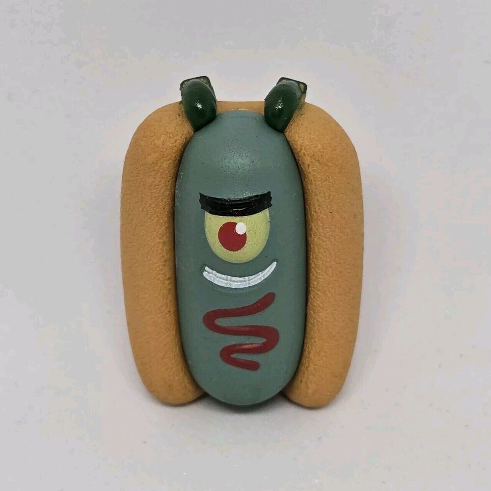 Spongebob Plankton Hotdog Mini Figure FUN with FOOD FIGURINE